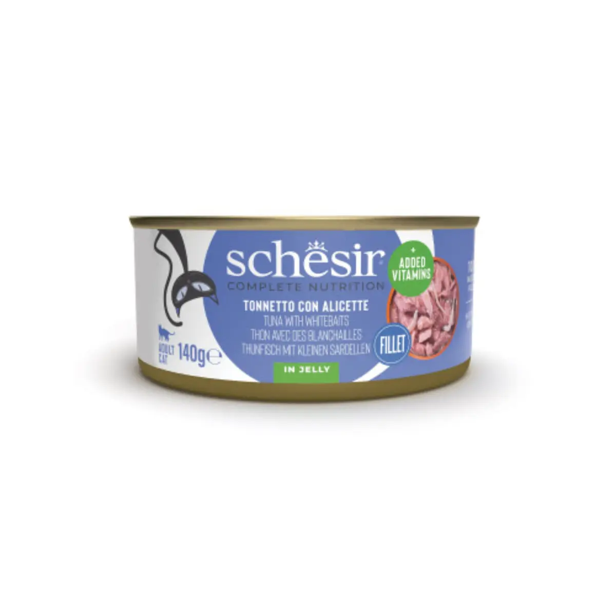 SCHESIR Complete Nutrition, Ton si Ansoa, conserva hrana umeda pisici, (in aspic), 140g - Image 2