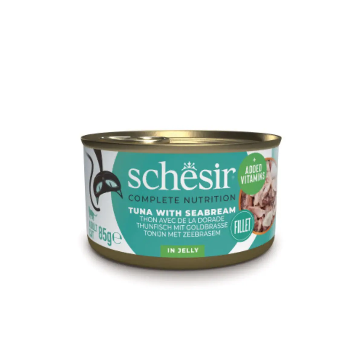 SCHESIR Complete Nutrition, Ton si Dorada, conserva hrana umeda pisici, (in aspic), 85g