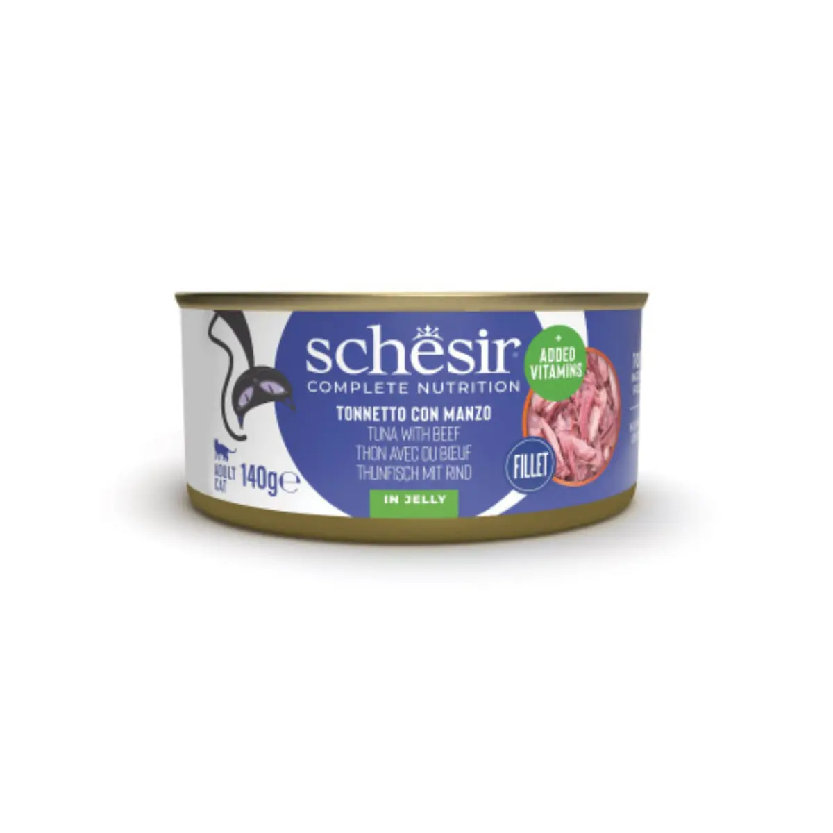SCHESIR, Ton si Vita, conserva hrana umeda pisici, (in aspic), 140g - Image 2
