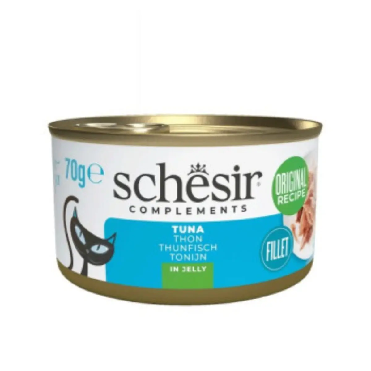 SCHESIR Complementary In Jelly, Ton, conserva hrana umeda pisici, (in aspic), 70g - Image 2