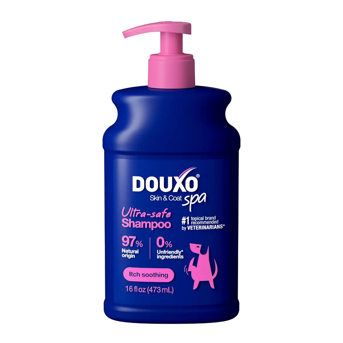 DOUXO SPA Itch Soothing, sampon caini, anti-mancarime, calmant, Vanilie si Nuca de cocos, flacon, 250ml