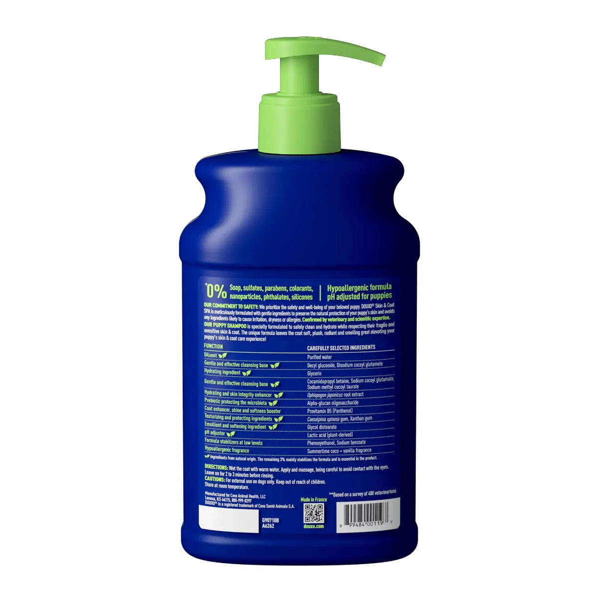 DOUXO SPA Puppy, sampon caini junior, hidratant, hipoalergenic, Vanilie si Nuca de cocos, flacon, 250ml - Image 3