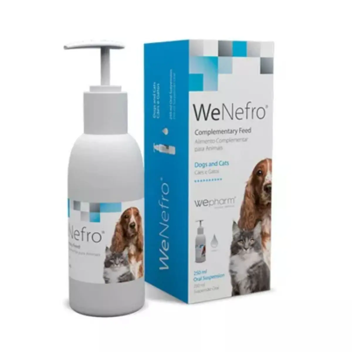 WEPHARM WeNefro, supliment sistem renal caini, pasta orala WEPHARM WeNefro, XS-S, supliment sistem renal caini si pisici, flacon cu aplicator, 250ml pasta orala