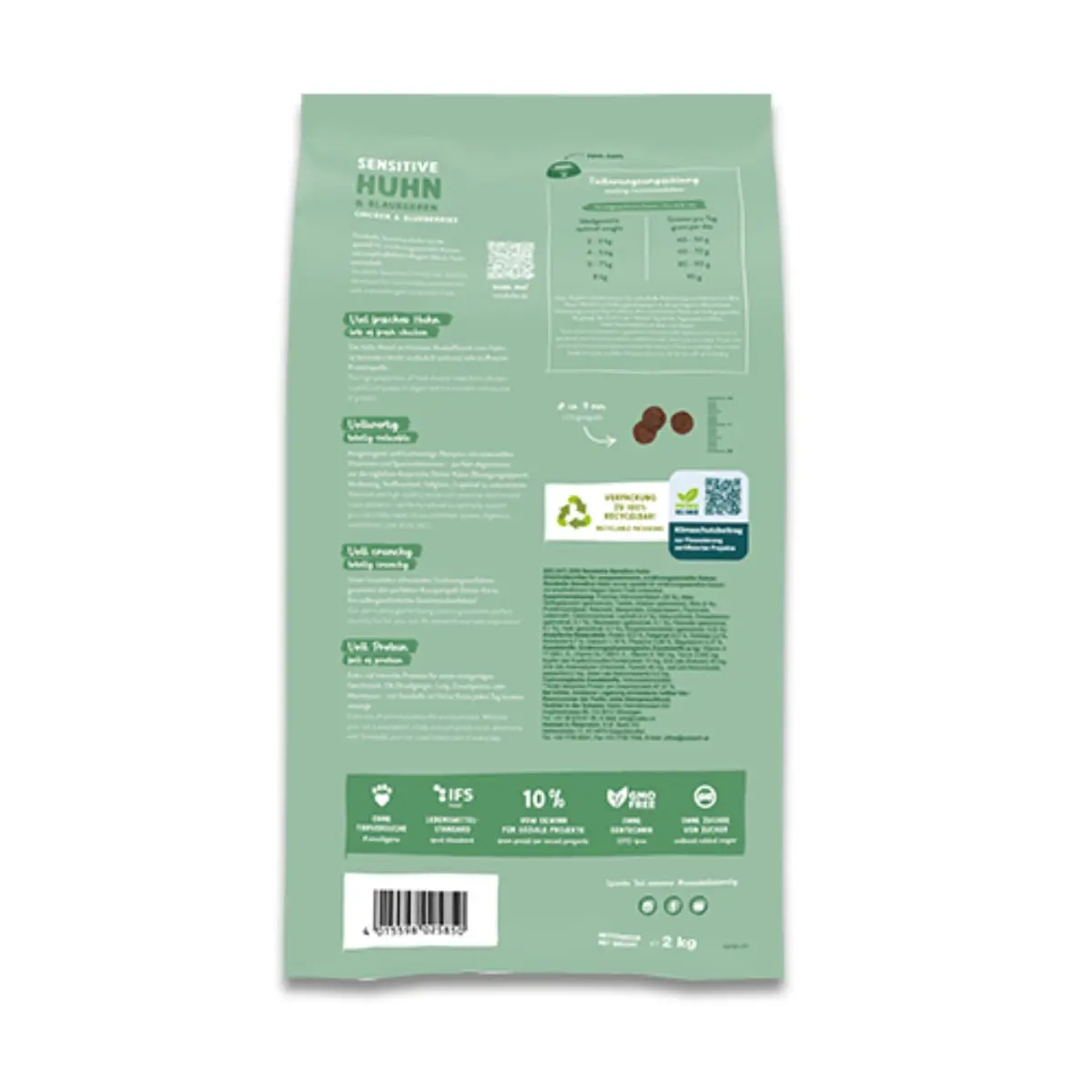 SANABELLE Sensitive, Pui si Afine, hrana uscata pisici, sistem digestiv, 8kg - Image 3