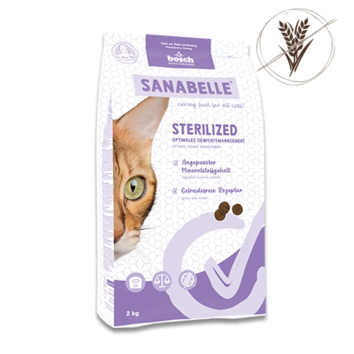 SANABELLE Sterilised, Pui, hrana uscata fara cereale pisici sterilizate, 400g - Image 3