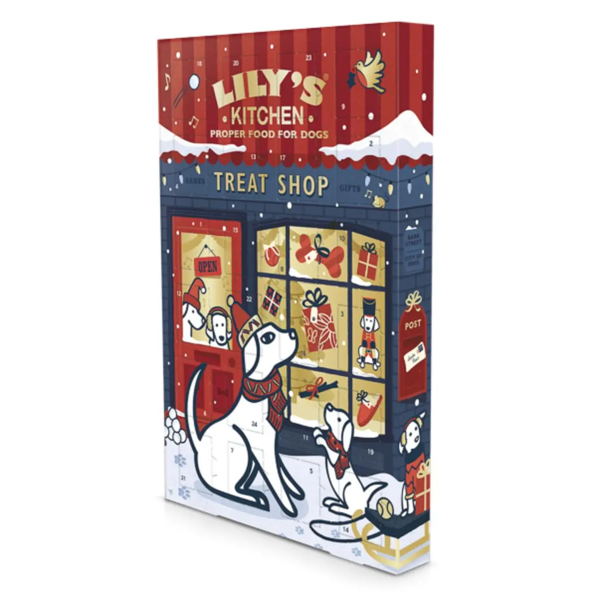 LILY'S KITCHEN Christmas Advent Calendar, XS-XL, cutie recompense caini, 68g