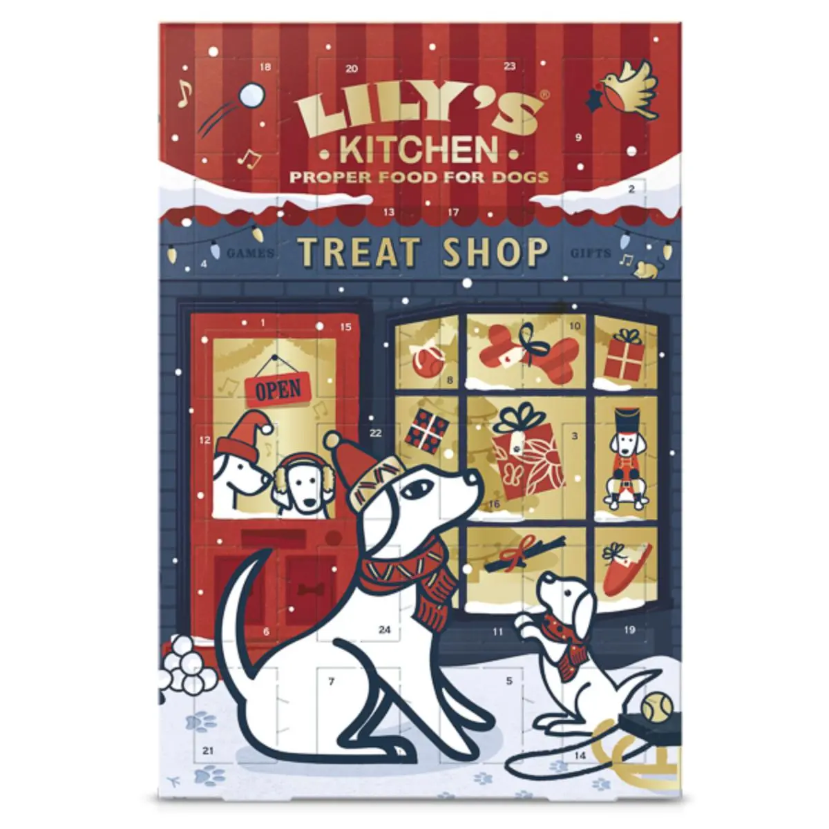 LILY'S KITCHEN Christmas Advent Calendar, XS-XL, cutie recompense caini, 68g - Image 3