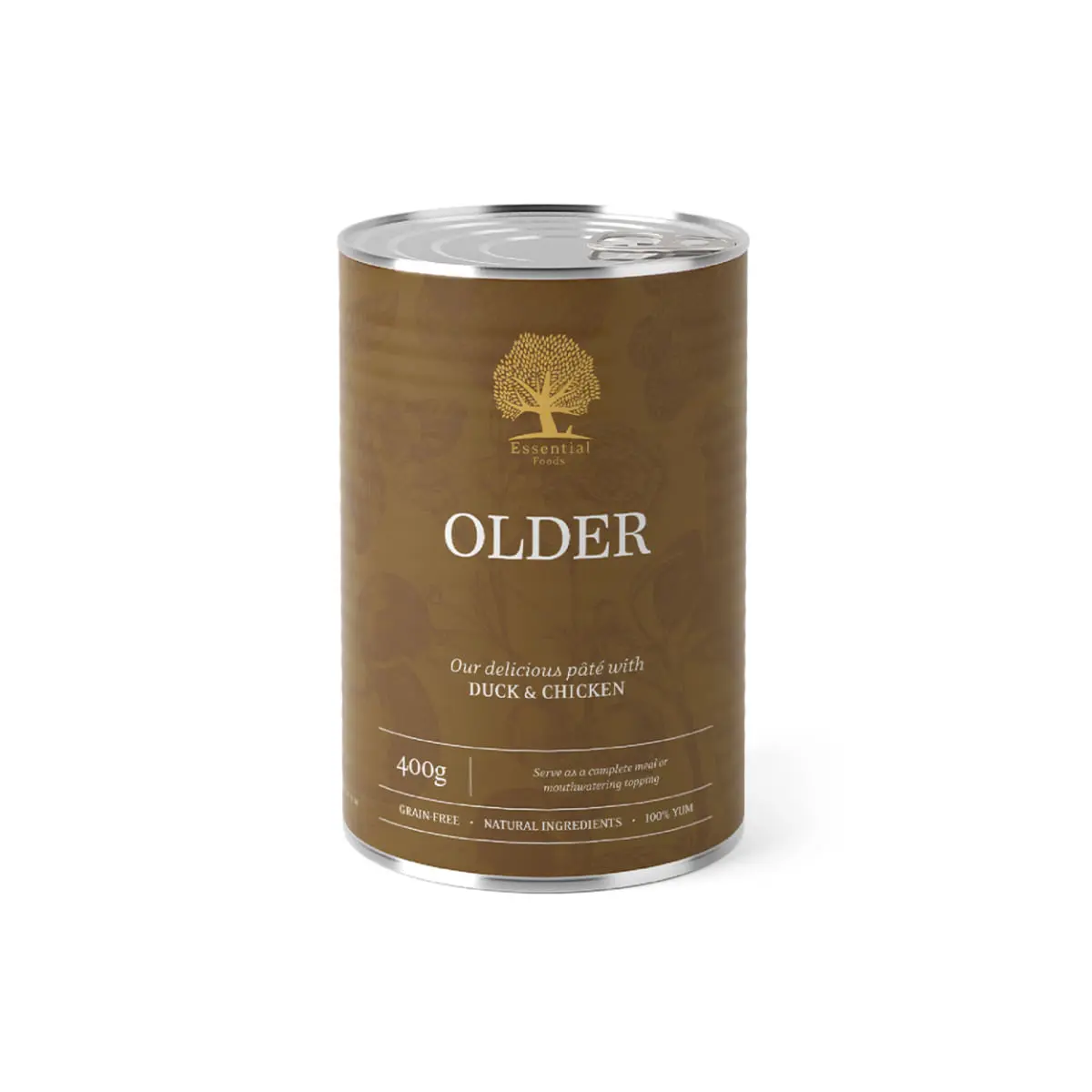 ESSENTIAL Older, XS-XL, Rata si Pui, conserva hrana umeda fara cereale caini senior, (pate), 400g