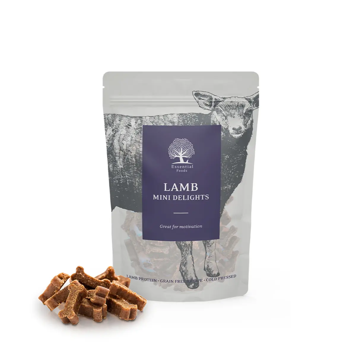 ESSENTIAL Mini Delights, XS-S, Miel, punguta recompense fara cereale caini, 100g - Image 2