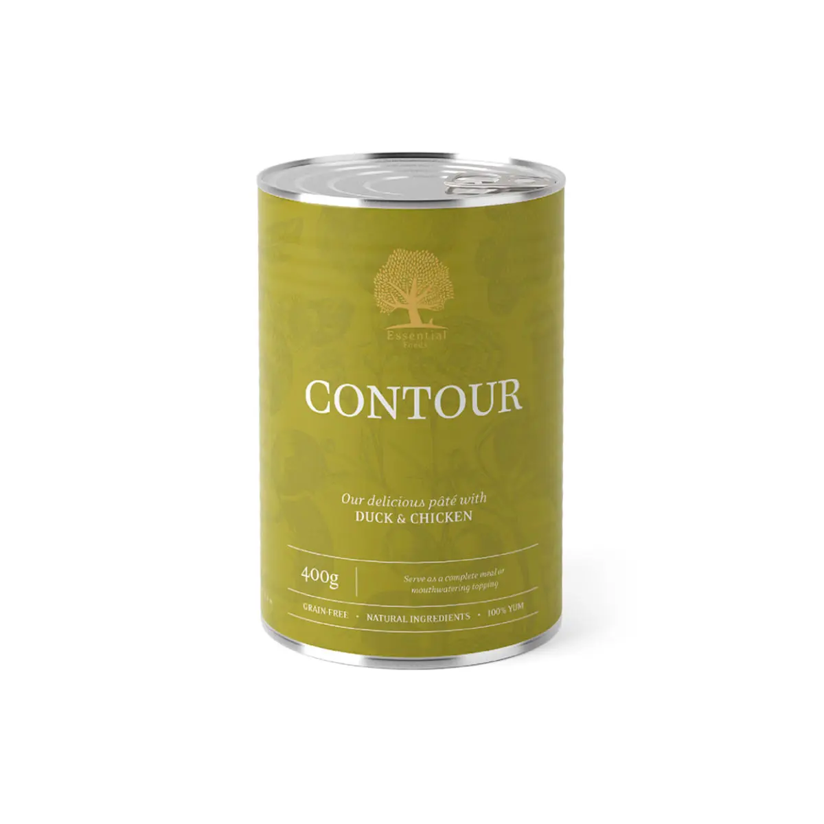 ESSENTIAL Contour, XS-XL, Rata si Pui, conserva hrana umeda fara cereale caini senior, obezitate, (pate), 400g - Image 2
