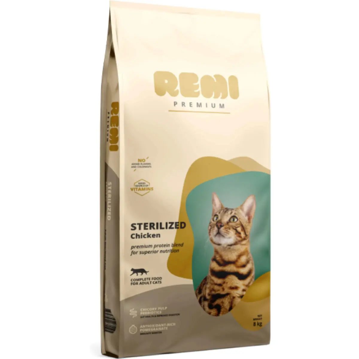 REMI PREMIUM Sterilized, Pui, hrana uscata pisici sterilizate, 8kg - Image 2