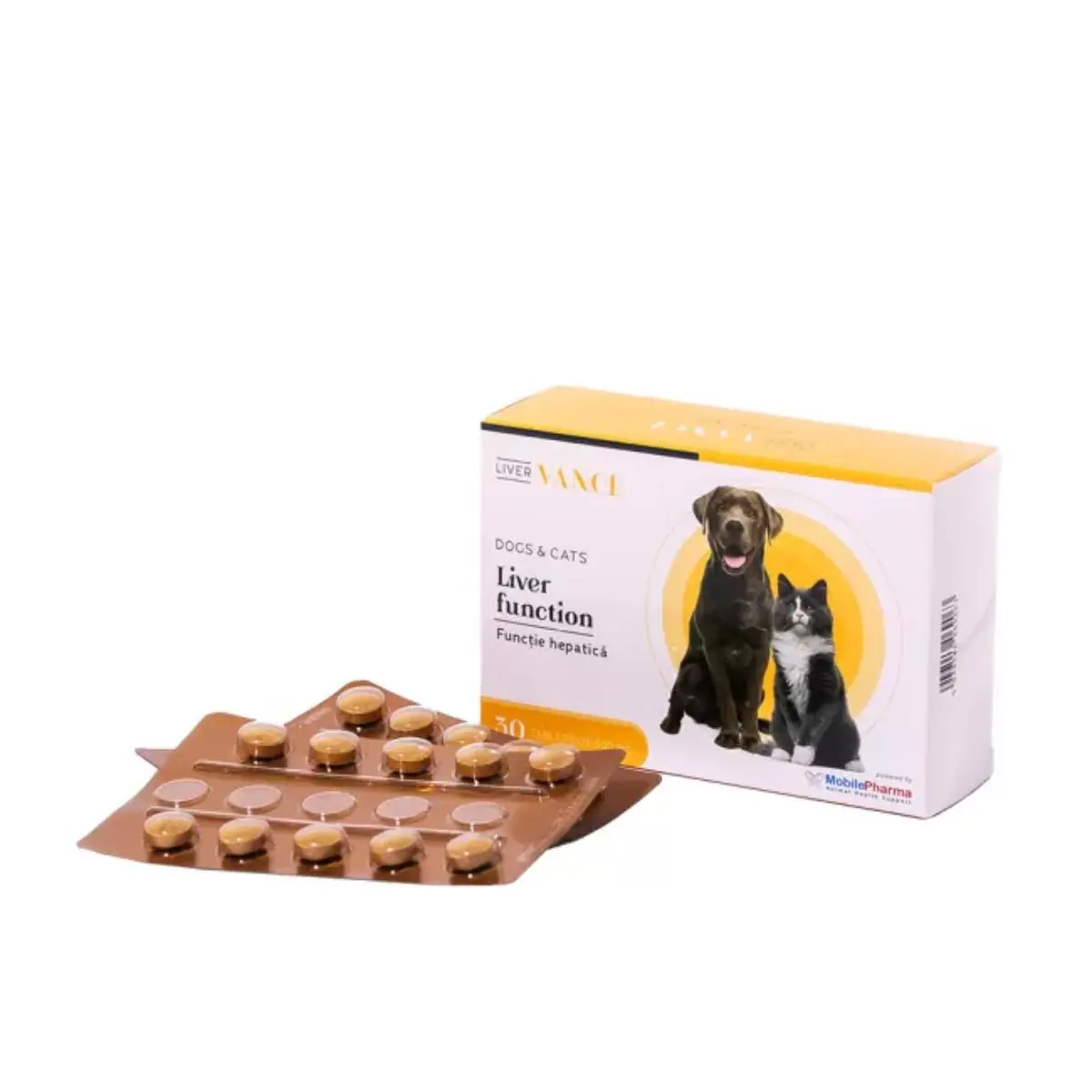 VANCE Liver Function functie hepatica , supliment sistem hepatic caini si pisici, comprimate VANCE Liver Function functie hepatica , XS-XL, supliment sistem hepatic caini si pisici, cutie, 30 comprimate