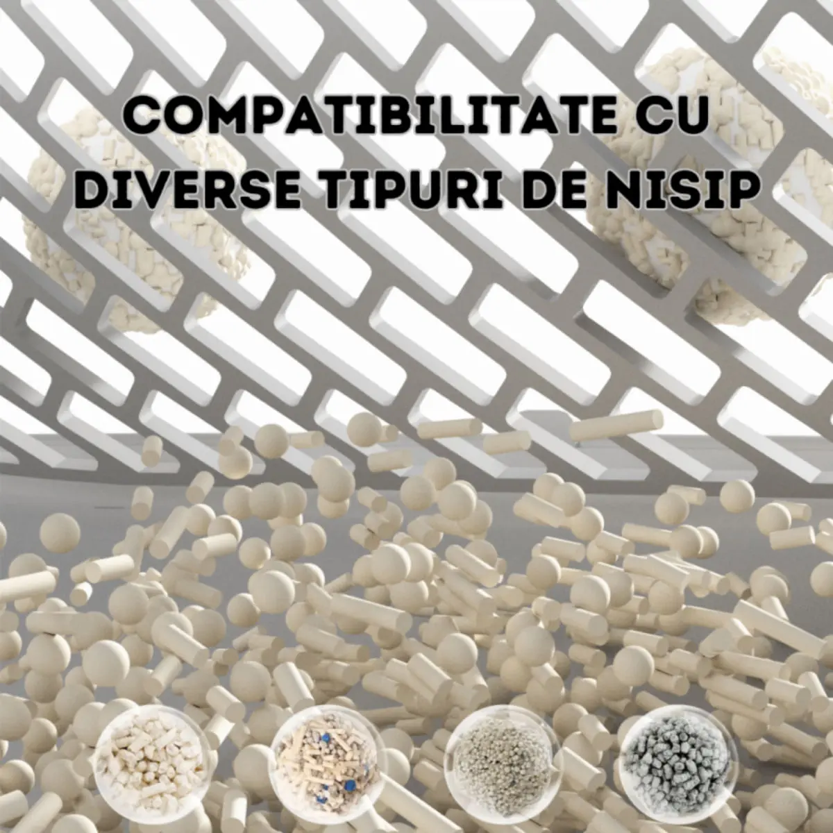 SHAW Smart V3, litiera automata pisici, cu filtru, auto-curatare, aplicatie mobila, ionizare, alb, 48x50.1 cm - Image 9