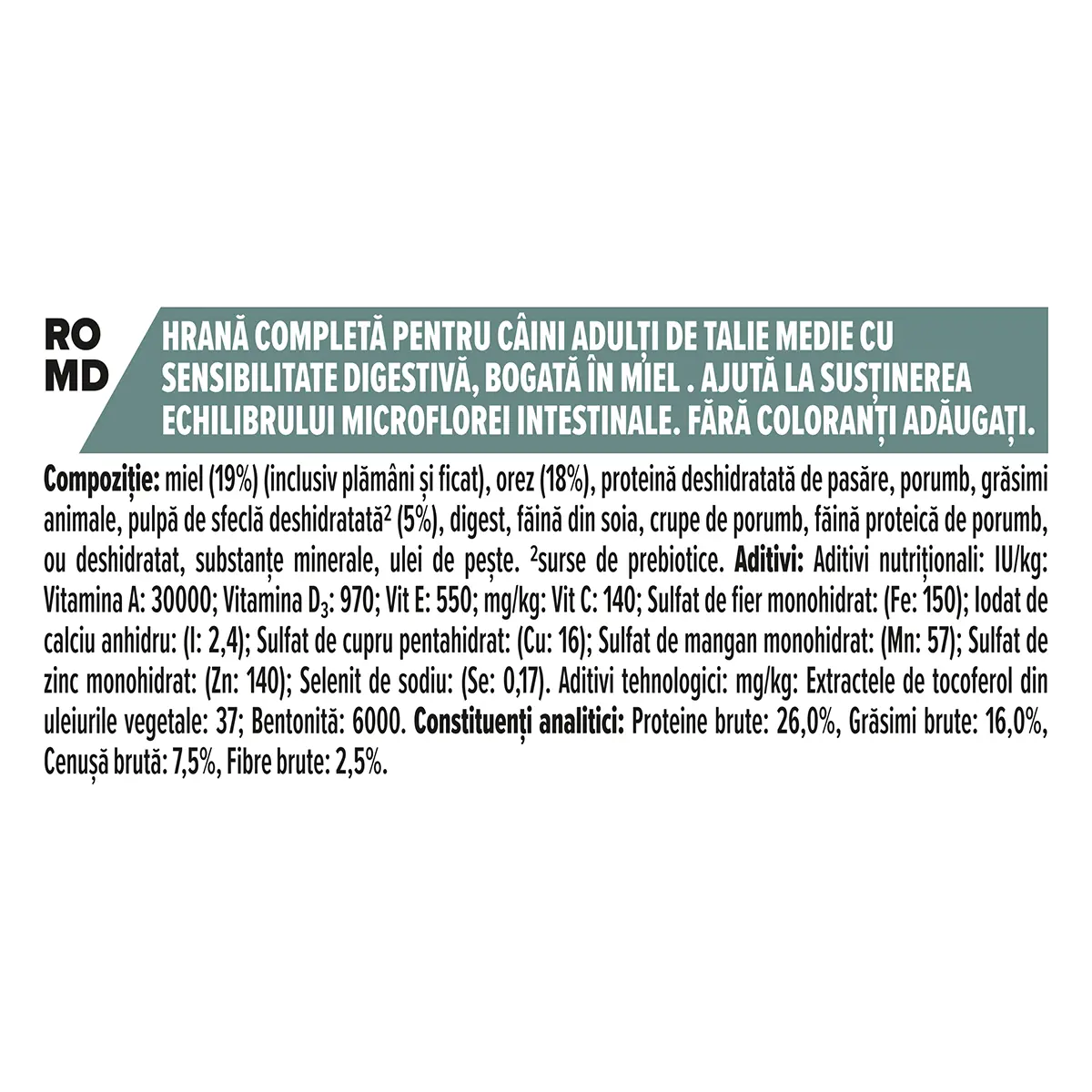 PURINA Pro Plan Sensitive Digestion Adult M, Miel, hrana uscata caini, sensibilitati digestive, 14+2.5kg GRATUIT - Image 4