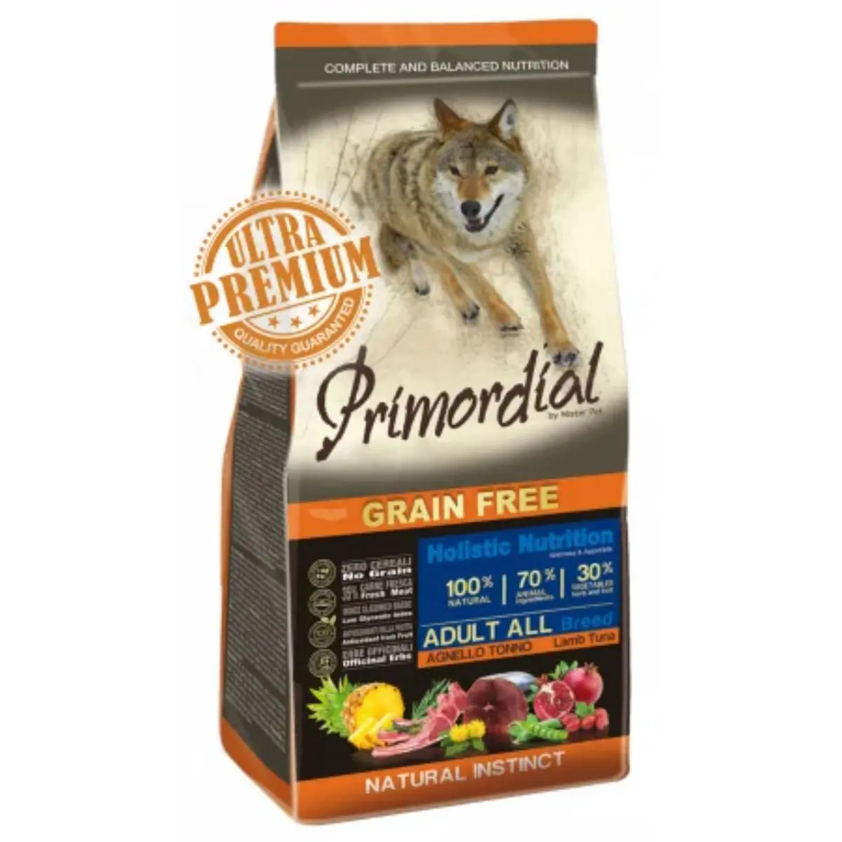 PRIMORDIAL Holistic, XS-XL, Ton si Miel, hrana uscata fara cereale caini, 2kg - Image 2