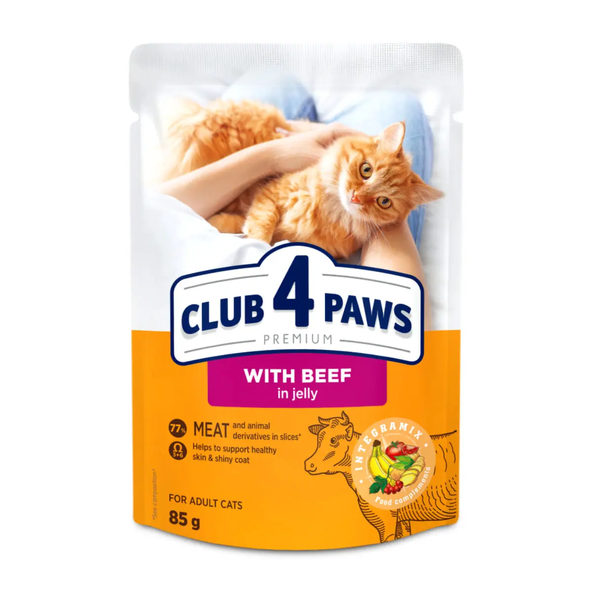 CLUB 4 PAWS, Vita, plic hrana umeda pisici, (in aspic), 85g