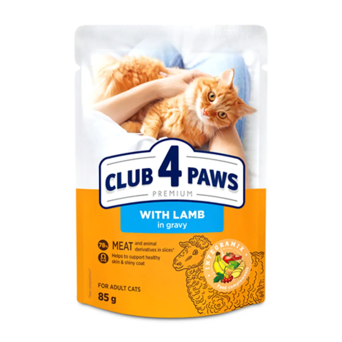 CLUB 4 PAWS, Miel, plic hrana umeda pisici, (in sos), 85g