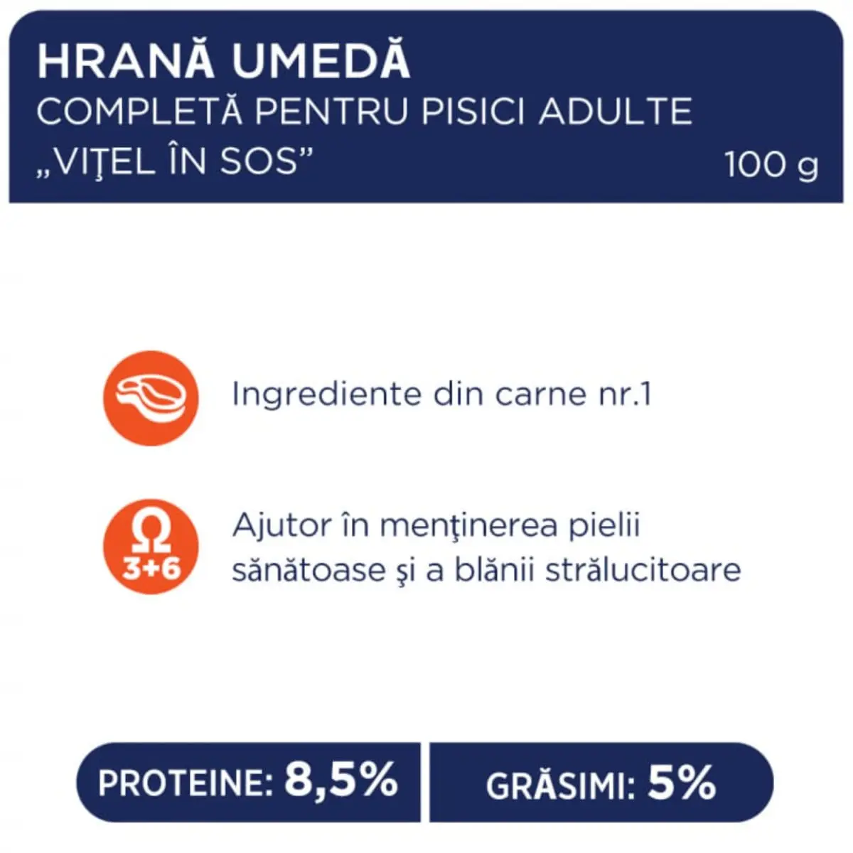 CLUB 4 PAWS, Vita, plic hrana umeda pisici, (in sos), bax, 85g x 24buc - Image 3