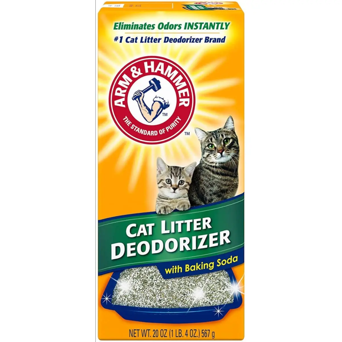 ARM & HAMMER, odorizant litiera pisici, Baking Soda, 567g