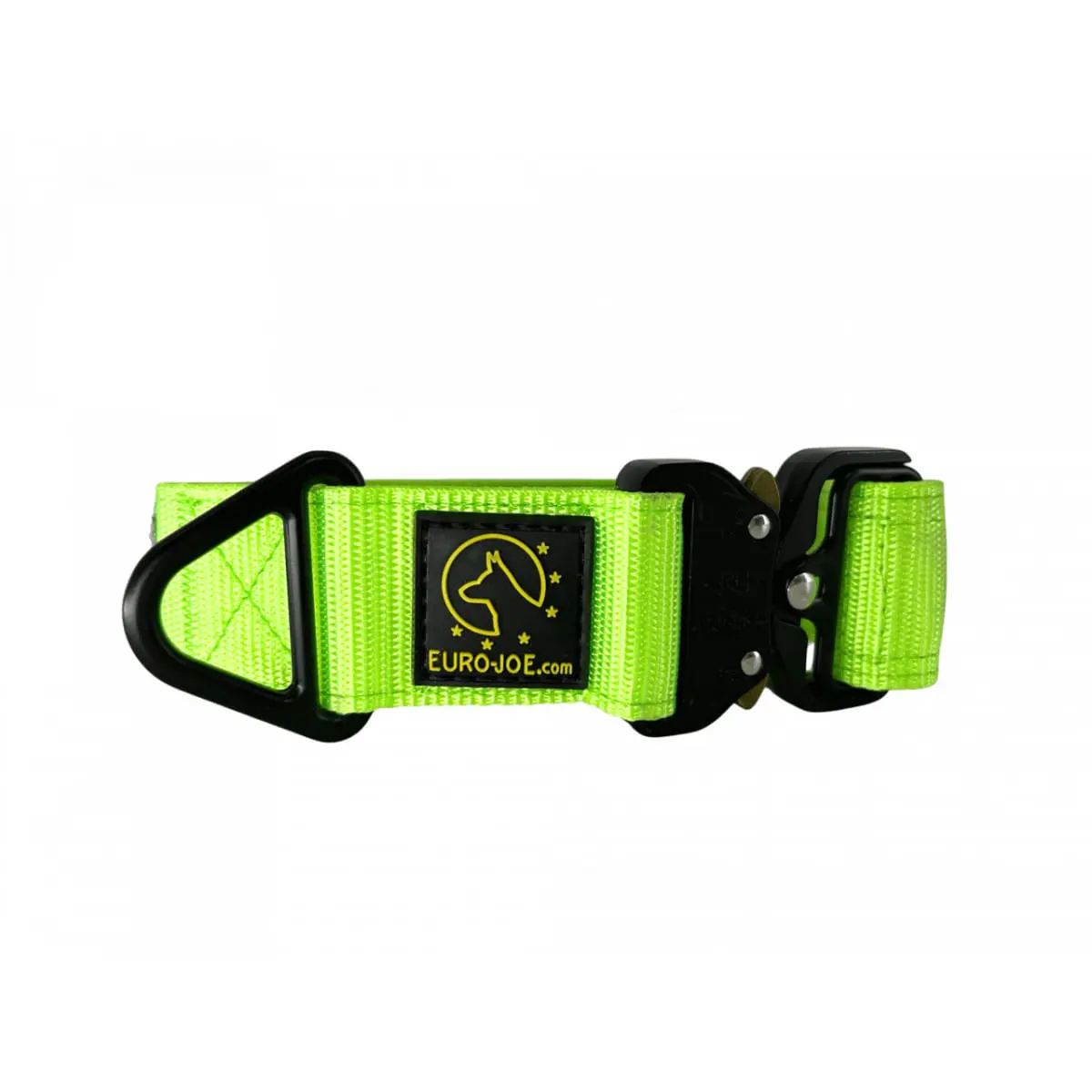 EURO JOE Tactical, zgarda caini, ajustabila, nylon, verde, catarama Cobra, XL(25-53 x 3.8cm) - Image 2