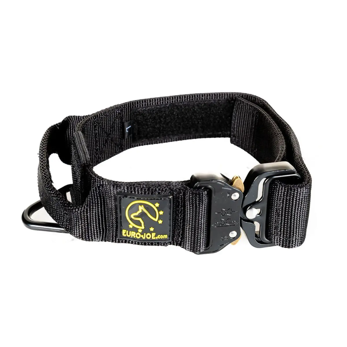 EURO JOE Tactical TC2+, zgarda caini, maner control, nylon, negru, catarama Cobra, XL(25-53 x 3.8cm) - Image 2