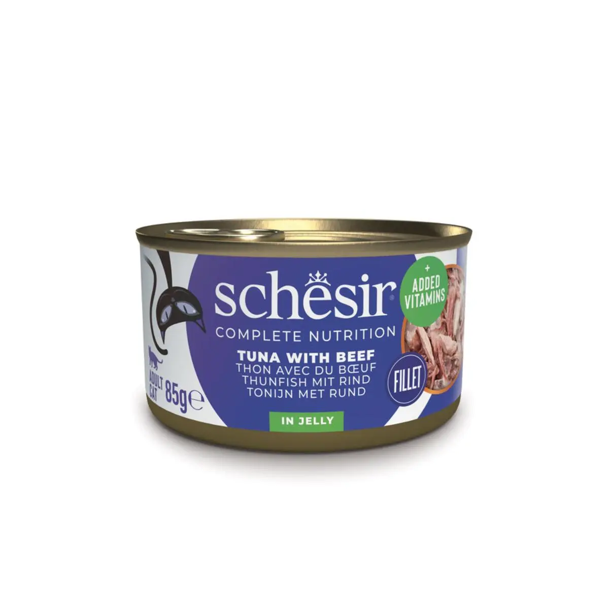 SCHESIR Complete Nutrition, Ton si Vita, conserva hrana umeda pisici, (in aspic), 85g