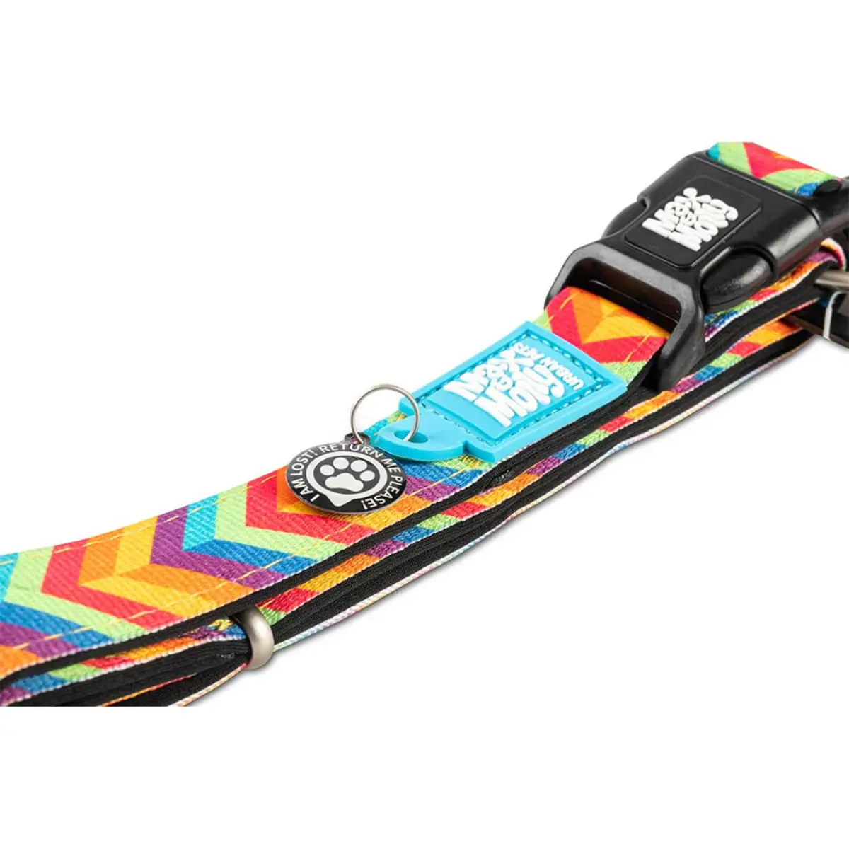 MAX & MOLLY Smart ID Summertime, zgarda caini, ajustabila, poliester, portocaliu, catarama trident, S(28-45  x 1.5cm) - Image 3