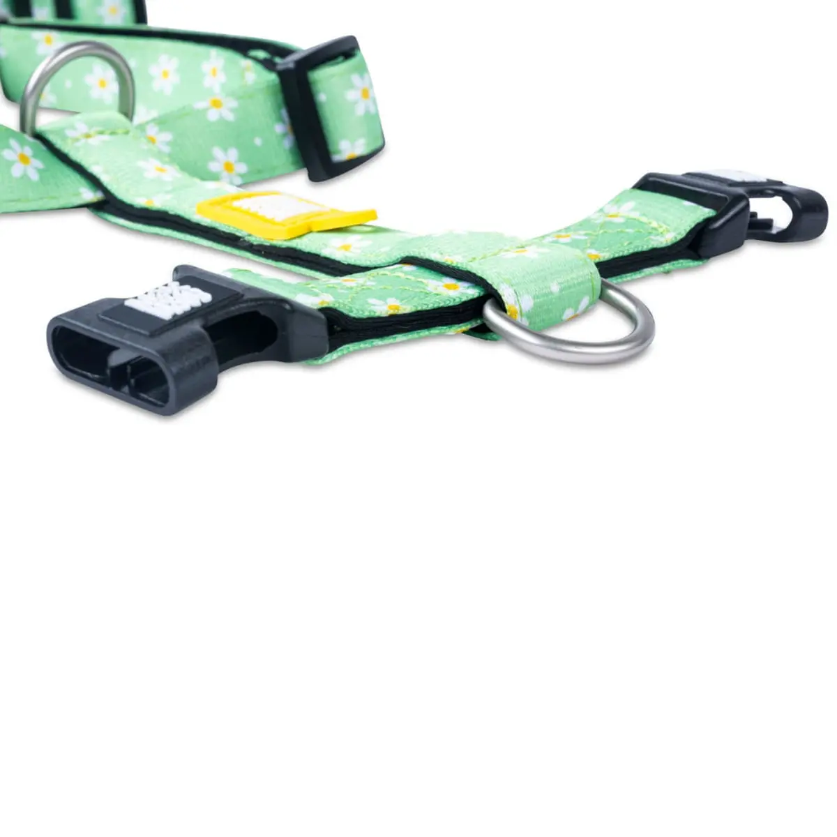 MAX & MOLLY Margarite, ham prindere dubla(piept&spate) caini, poliester, verde, catarama trident, M(59-72  x 2cm) - Image 4