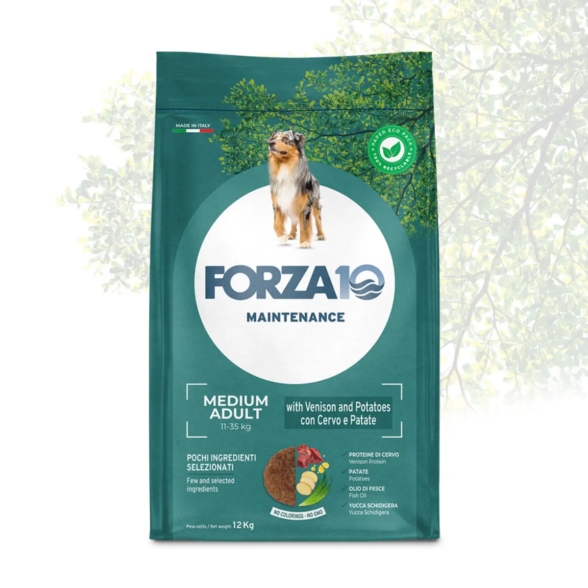 FORZA10 Maintenance Medium Adult, M, Caprioara, hrana uscata caini, 12kg