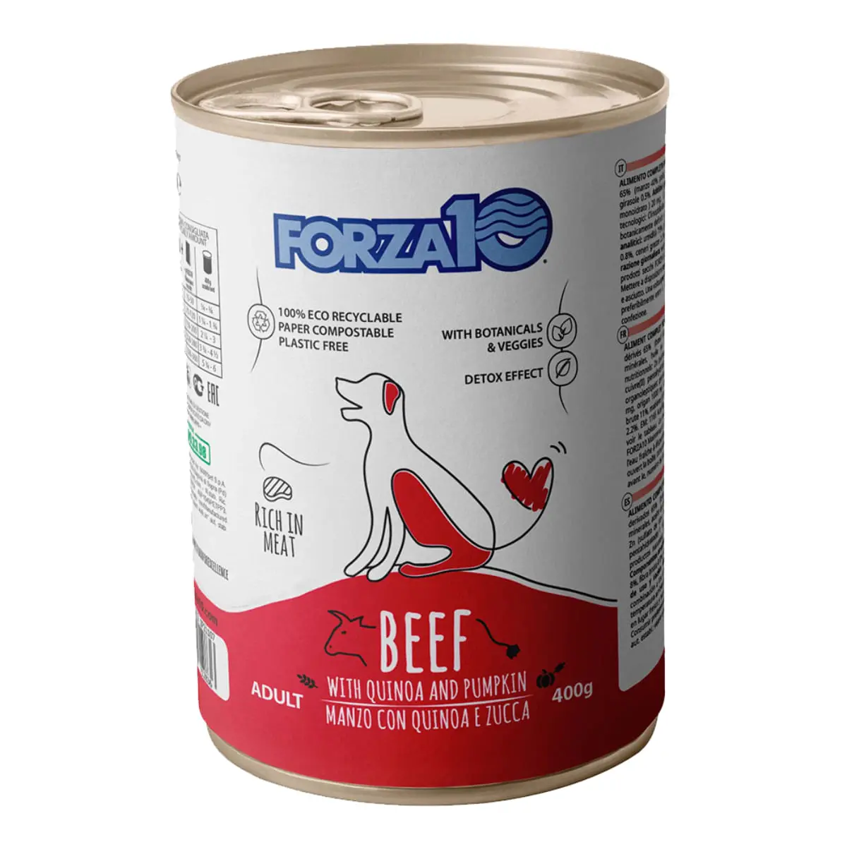 FORZA10 Maintenance, XS-XL, Vita si Quinoa, conserva hrana umeda caini, (pate), 400g - Image 2