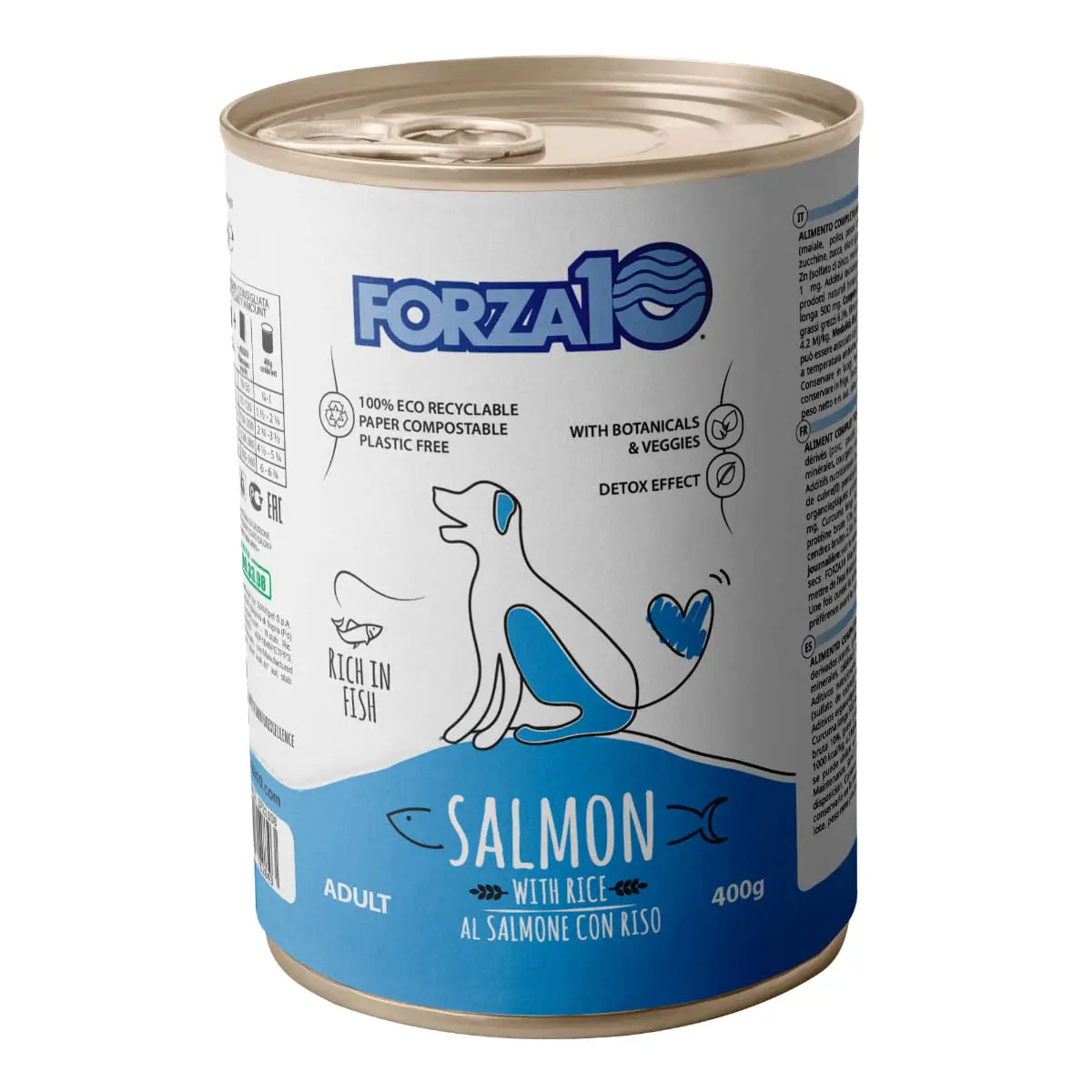 FORZA10 Maintenance, XS-XL, Somon si Orez, conserva hrana umeda caini, (pate), 400g