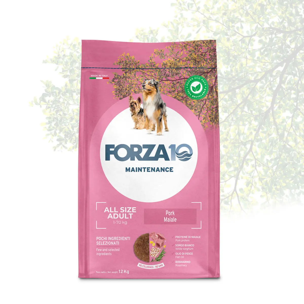 FORZA10 Maintenance, XS-XL, Porc, hrana uscata caini, 12kg