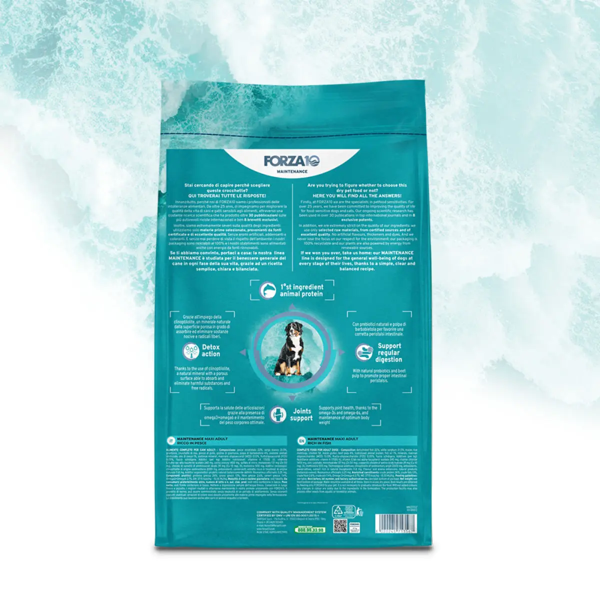 FORZA10 Maintenance Maxi Adult, L-XL, Peste, hrana uscata caini, 12kg - Image 3