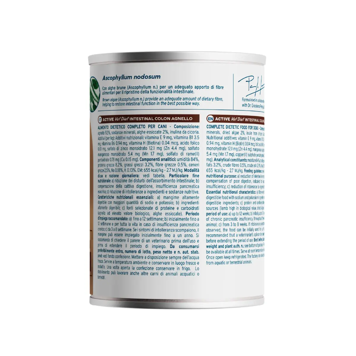 FORZA10 Active VetDiet Intestinal Colon, XS-XL, Miel, dieta veterinara, conserva hrana umeda monoproteica caini, sistem digestiv, (pate), 390g - Image 3