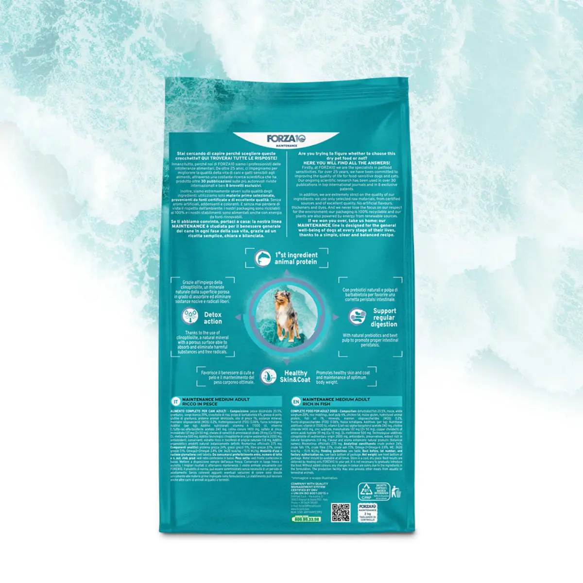 FORZA10 Maintenance Medium Adult, M, Peste, hrana uscata caini, 12kg - Image 3