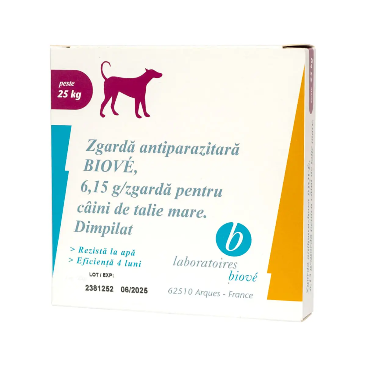 LABORATOIRES BIOVE, deparazitare externa caini, zgarda LABORATOIRES BIOVE, deparazitare externa caini, L-XL, zgarda, 60 cm, 1buc - Image 2