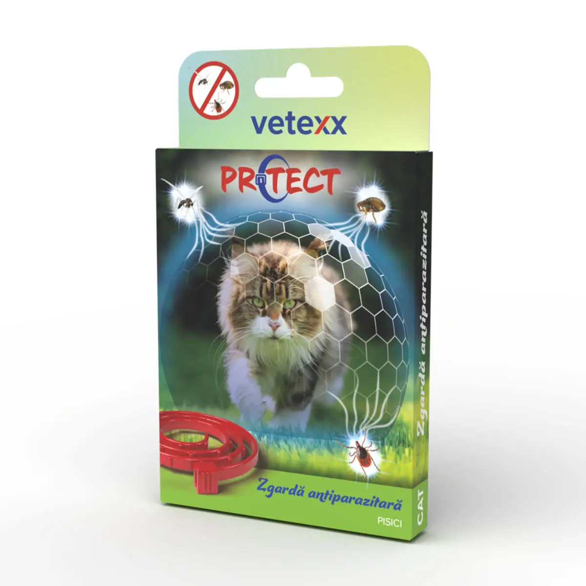 VETEXX Protect, deparazitare externa pisici, zgarda, 42 cm, 1buc - Image 2