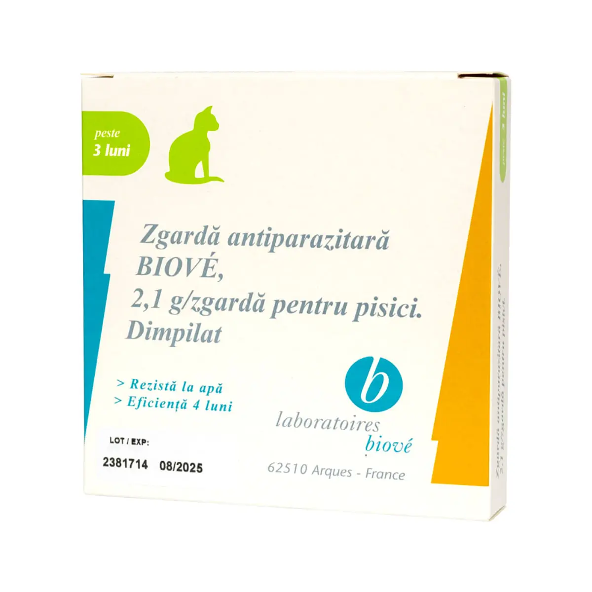 LABORATOIRES BIOVE, deparazitare externa pisici, zgarda, 35cm cm, 1buc