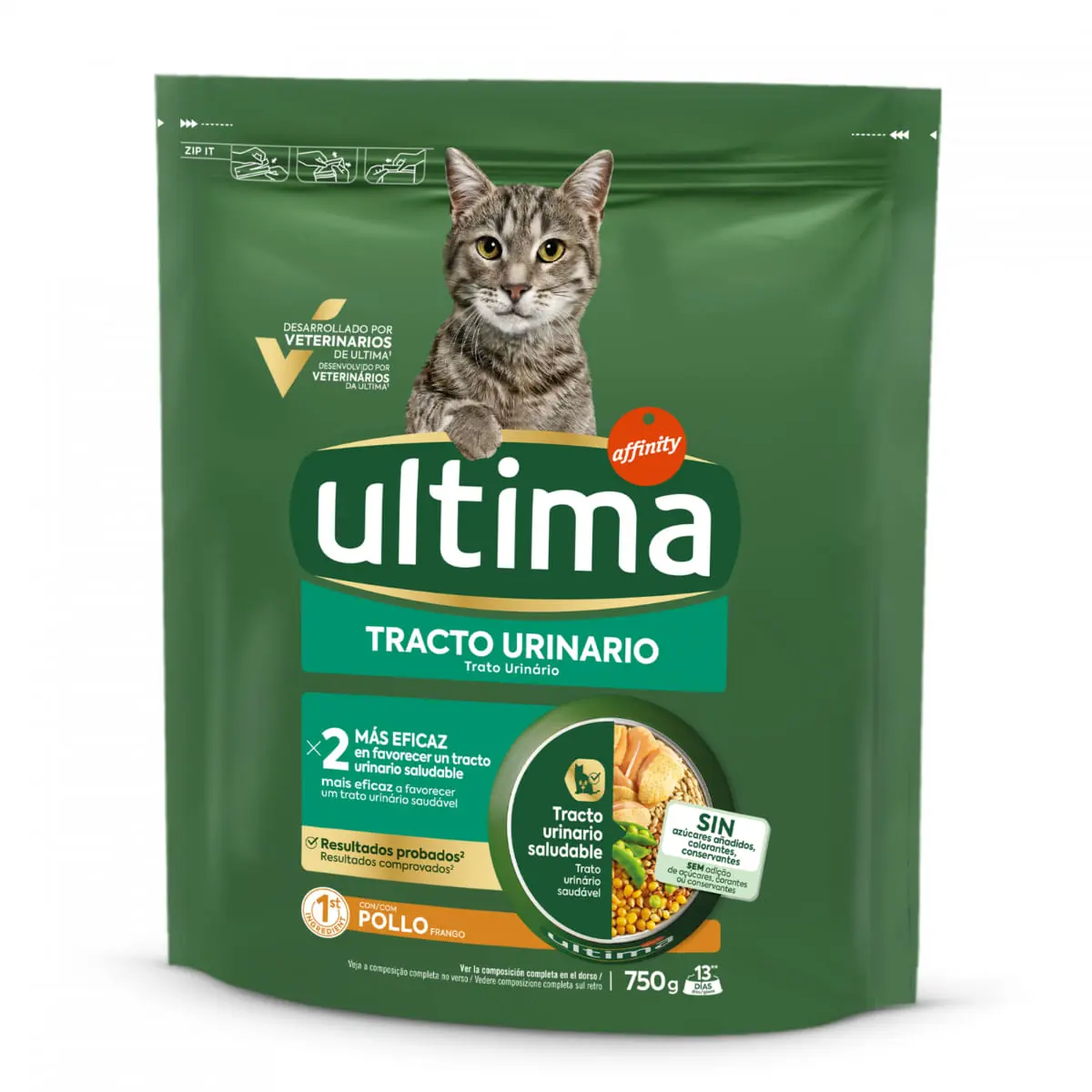 ULTIMA Urinary, Pui, hrana uscata pisici, sistem urinar, 750g