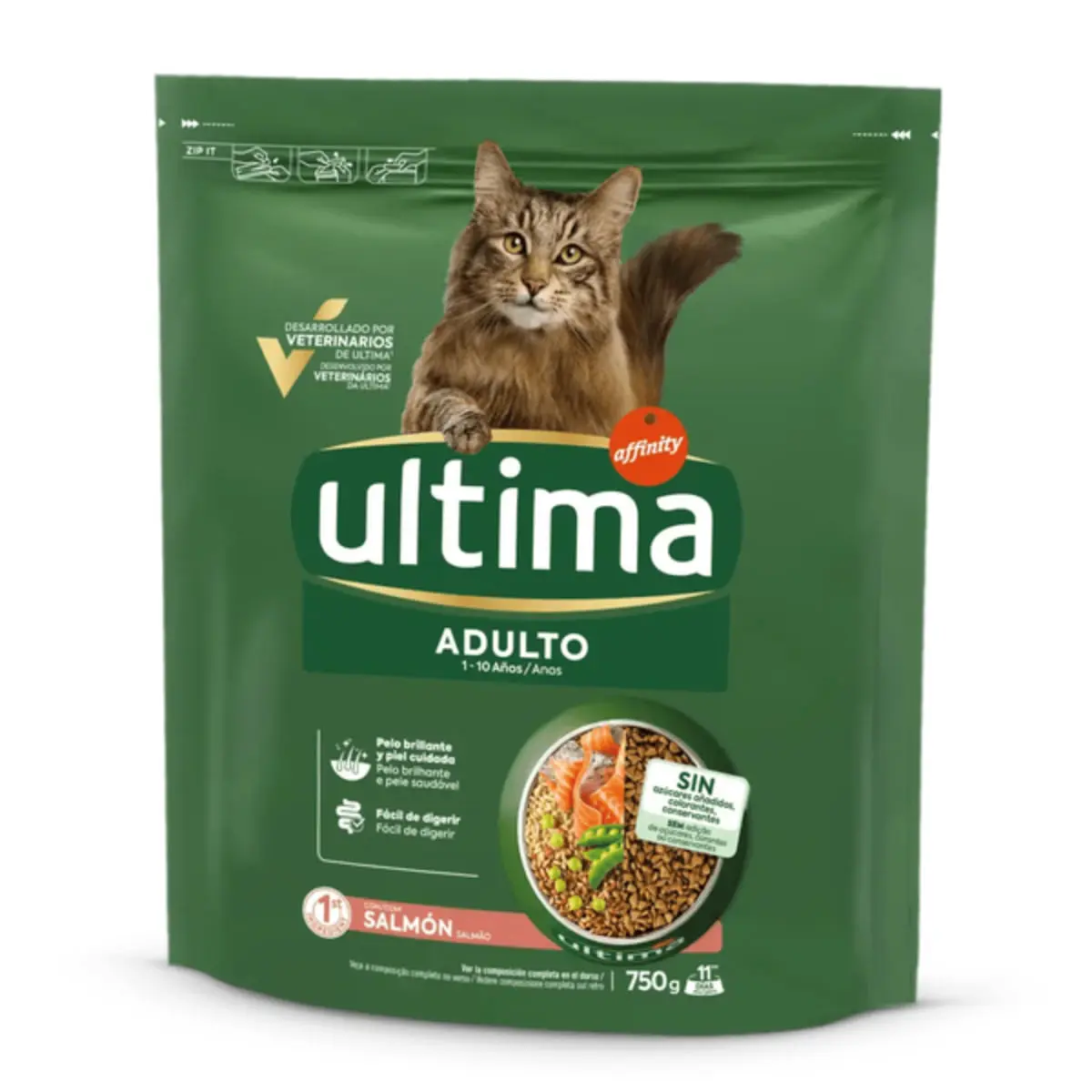 ULTIMA Adult, Somon, hrana uscata pisici, 750g - Image 2