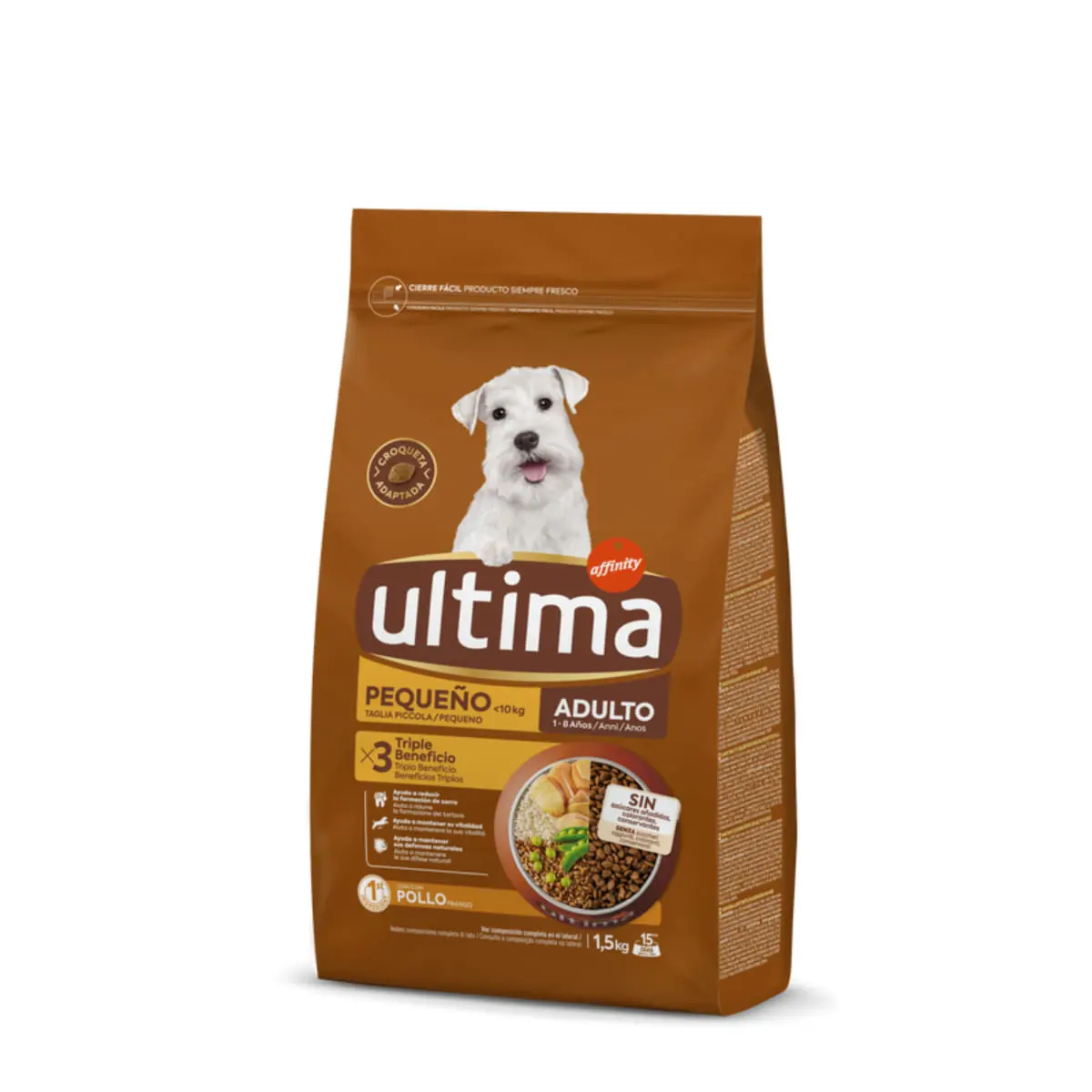 ULTIMA Small Adult, XS-S, Pui, hrana uscata caini, 1.5kg - Image 2