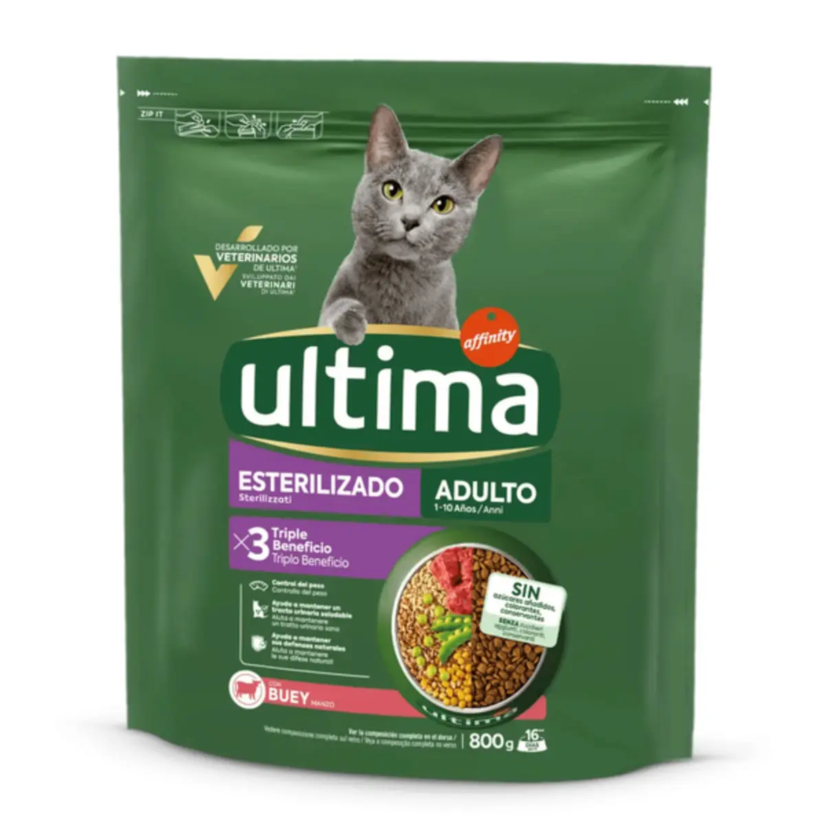ULTIMA Sterilised, Vita, hrana uscata pisici sterilizate, 800g - Image 2