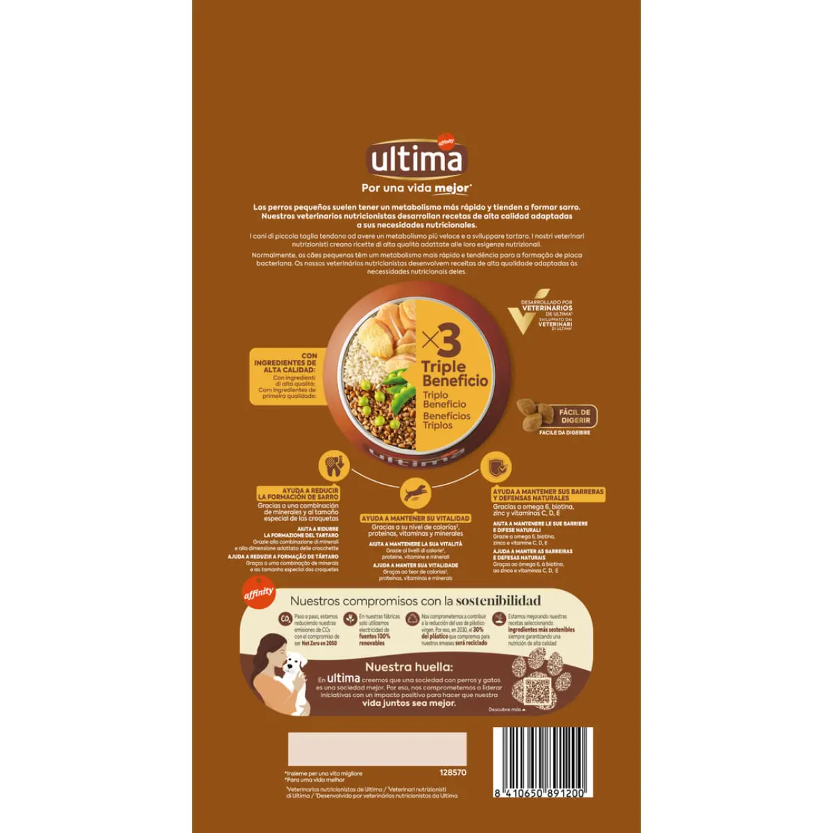 ULTIMA Small Adult, XS-S, Pui, hrana uscata caini, 1.5kg - Image 3