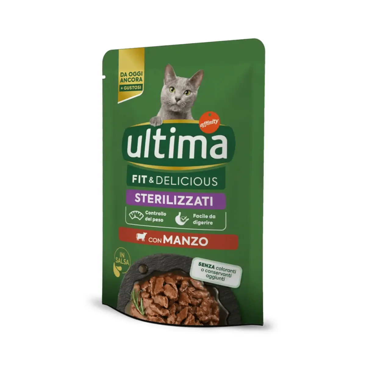 ULTIMA Fit & Delicious Sterilised, Vita, plic hrana umeda pisici sterilizate, (in sos), 85g