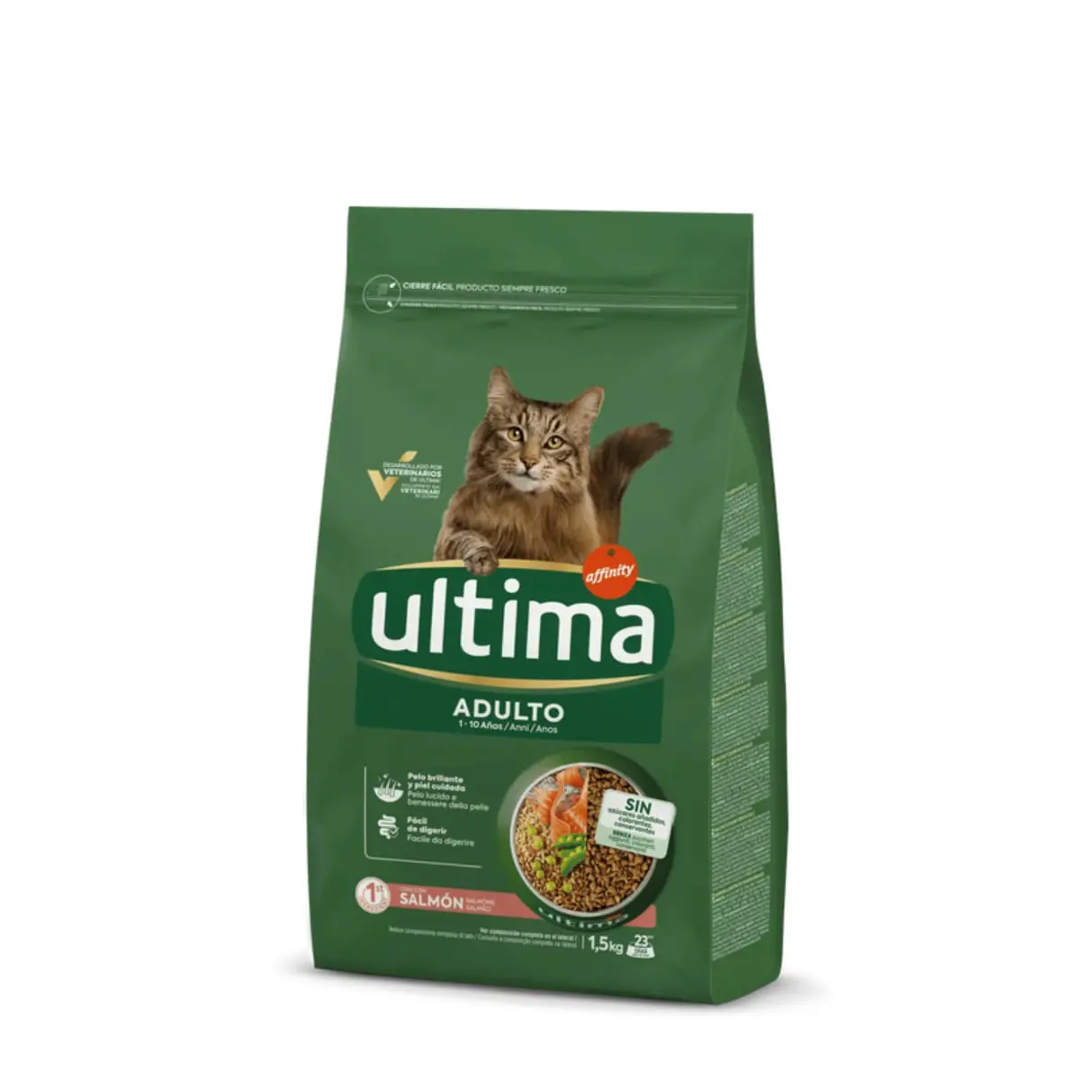 ULTIMA Adult, Somon, hrana uscata pisici, 1.5kg