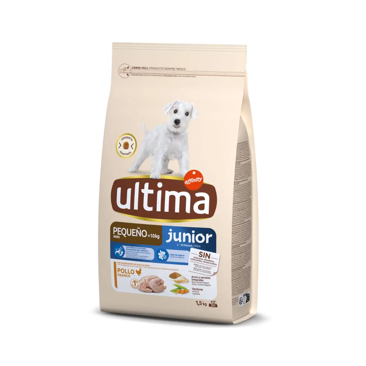 ULTIMA Small Junior, XS-S, Pui, hrana uscata caini junior, 1.5kg
