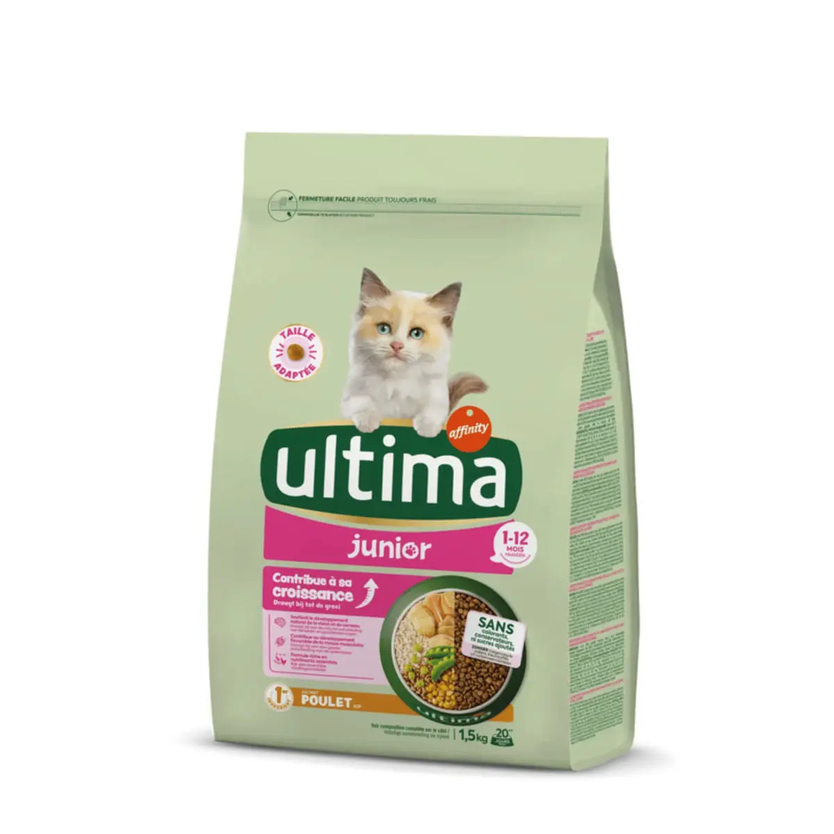 ULTIMA Junior, Pui, hrana uscata pisici junior, 1.5kg - Image 2