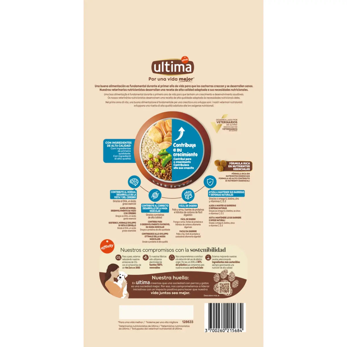 ULTIMA Small Junior, XS-S, Pui, hrana uscata caini junior, 1.5kg - Image 3