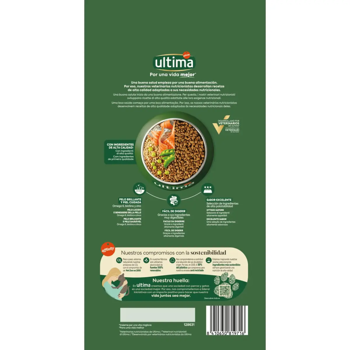 ULTIMA Adult, Somon, hrana uscata pisici, 1.5kg - Image 3