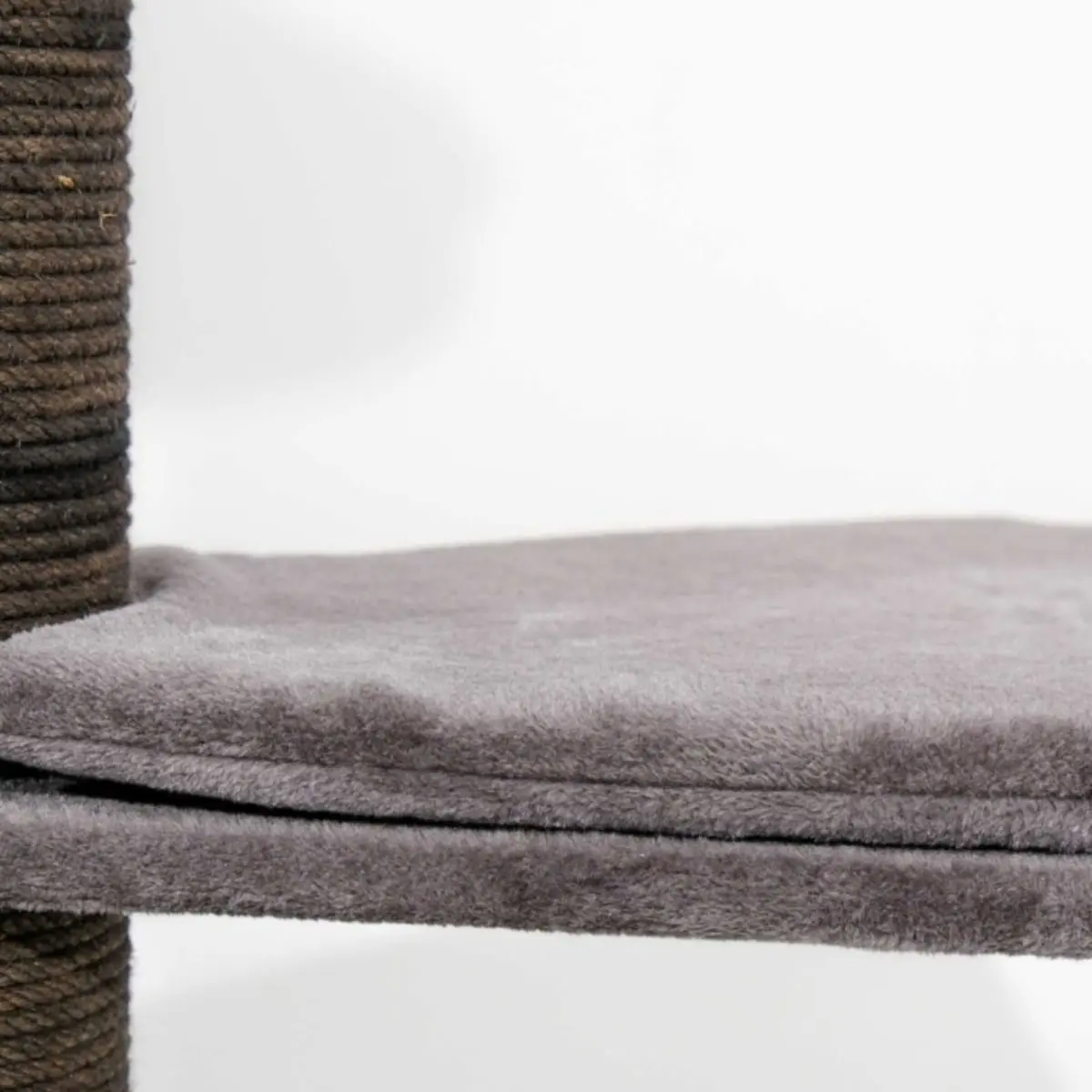 SHAW Paris, ansamblu de joaca pisici, 3 etaje, MDF si plus, elemente de zgariat, gri, 90x90x159cm - Image 5